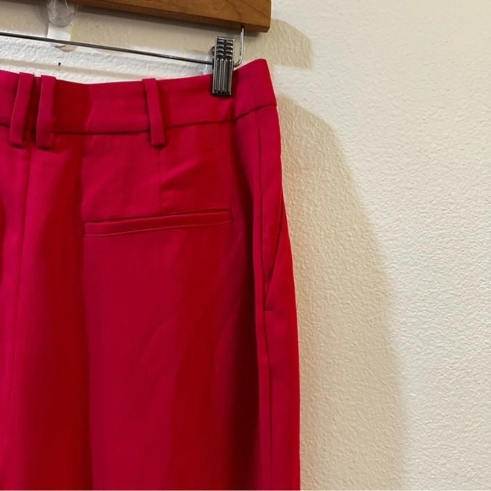 L'Academie Alise Trouser in Fuchsia Pink Size M High Rise Wide‎ Leg NWT
